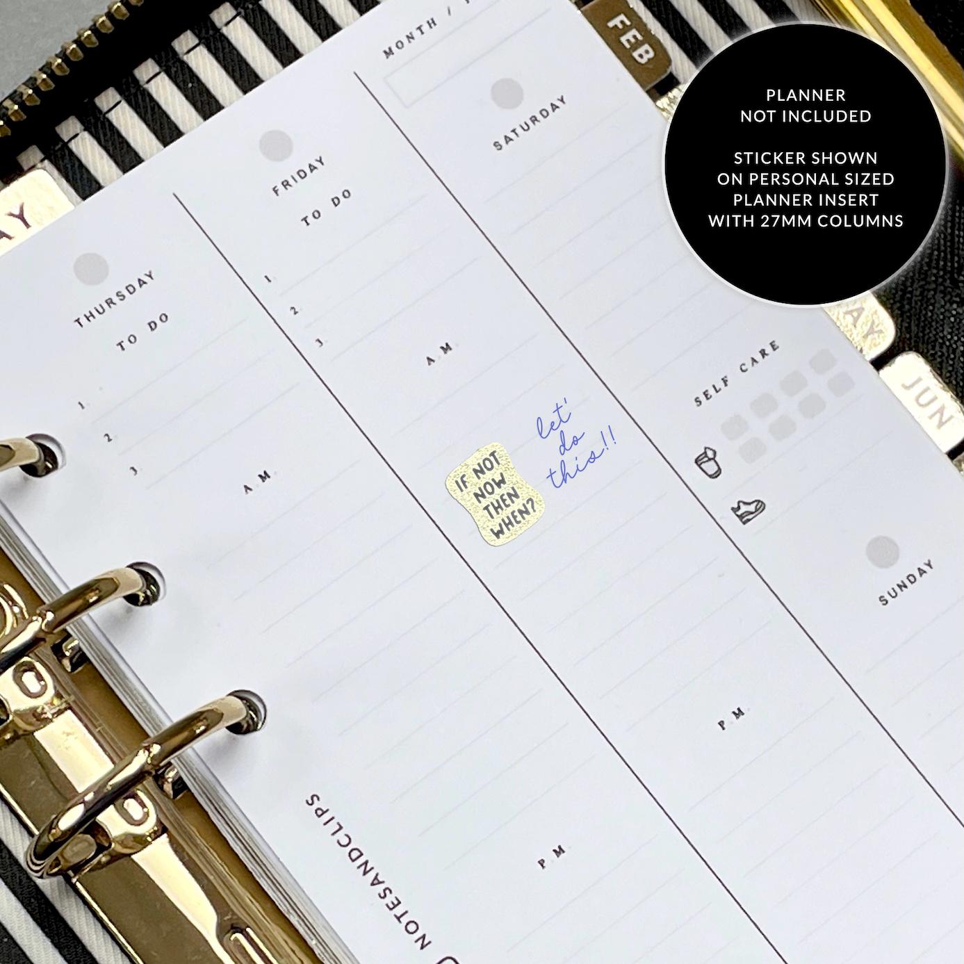 Foiled Motivational Planner Stickers