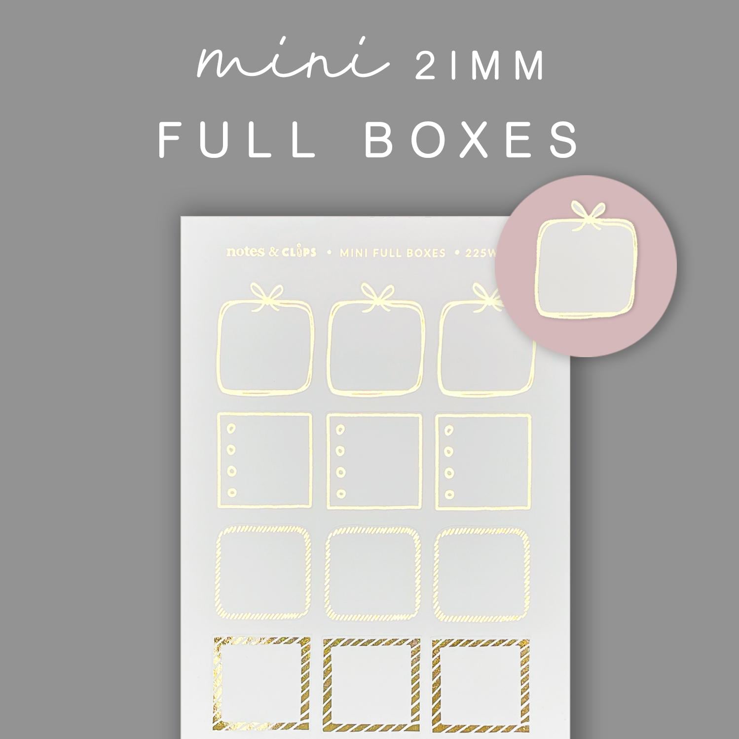 Blush Pink Foiled Mini Planner Stickers: Hobonichi Weeks (21mm)