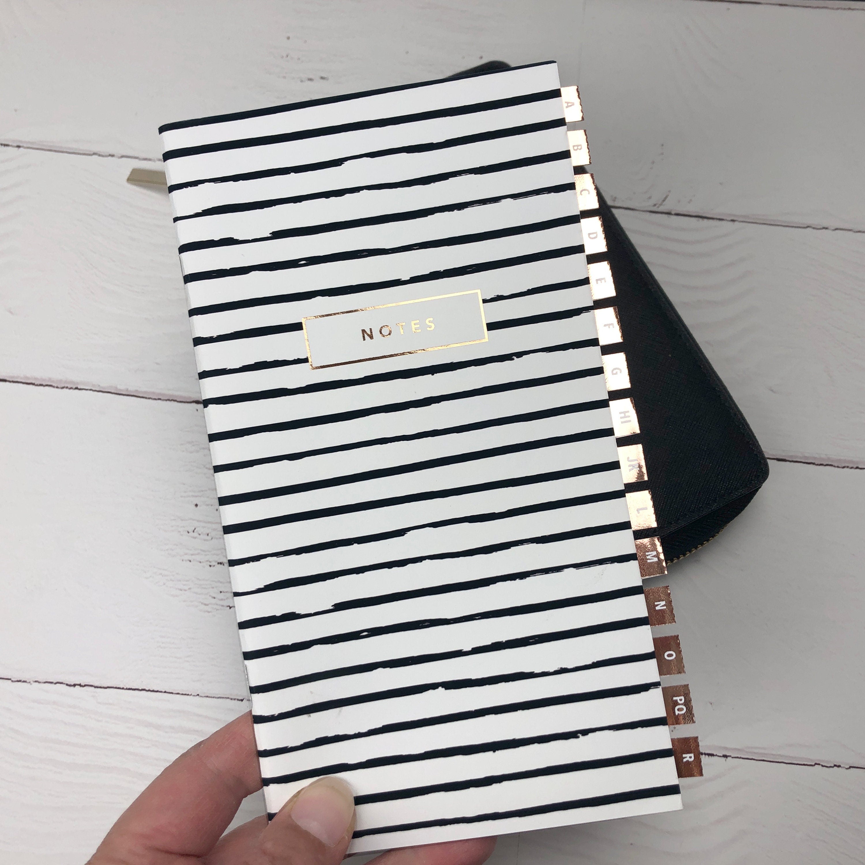 Foiled Index Tab Stickers: A-Z Planner Tabs