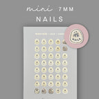 Foiled Nail Appointment Stickers: Planner Mini Icons