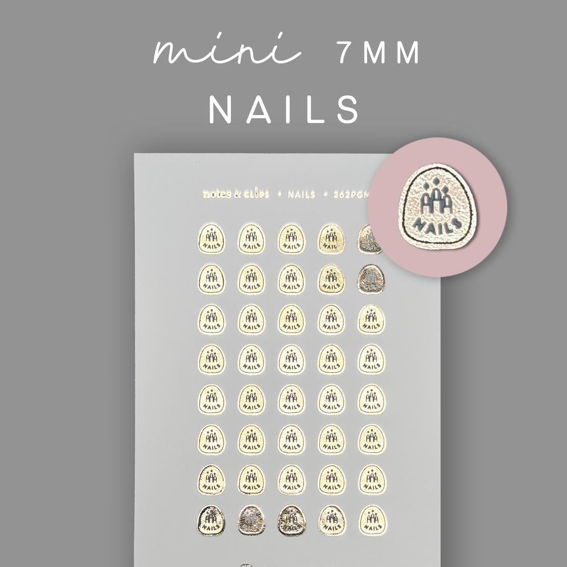Foiled Nail Appointment Stickers: Planner Mini Icons