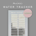 Foiled Water Tracker Stickers: Mini Planner Icons
