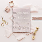 Foiled Task Stickers - Wedding Planning Stickers
