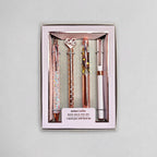 Rose Gold Pen Gift Set - 4 Black Ink Pens