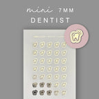Gold Foil Dentist Appointment Planner Stickers: Mini Icon Stickers