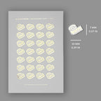 Foiled Measuring Tape Weight Loss Stickers