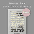Gold Foil Script Planner Stickers: Self Care, Daily Reminders