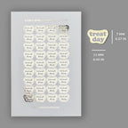 Foiled Treat Day Stickers