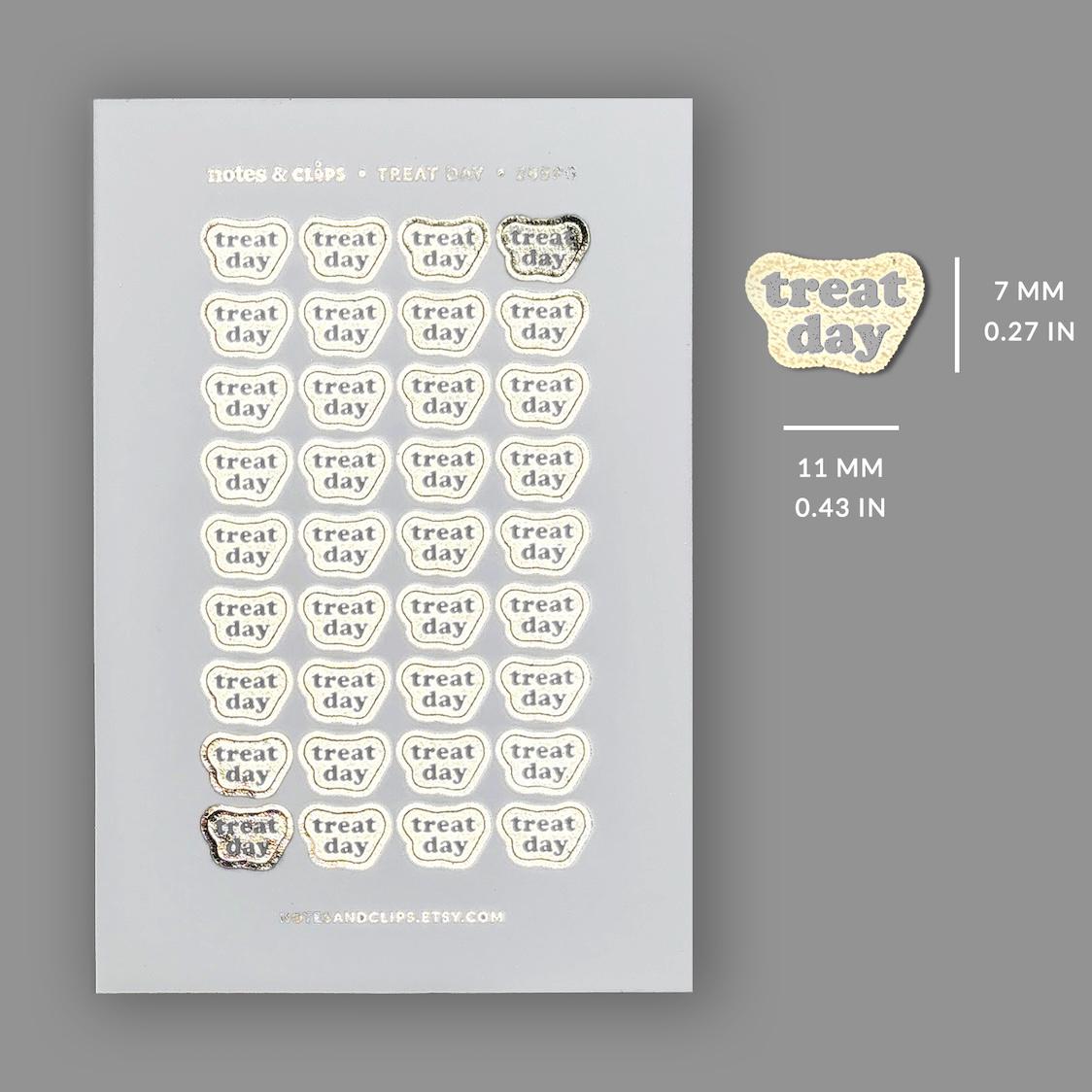 Foiled Treat Day Stickers