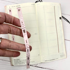 Hobonichi Weeks Foiled Day & Date Stickers: Blush Planner Stickers