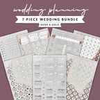 Foiled Countdown Wedding Planning Stickers
