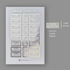 Foiled No Spend Tracker Stickers