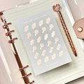 Foiled Candy Planner Stickers: Decorative Icon Stickers