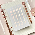 Foiled Candy Planner Stickers: Decorative Icon Stickers