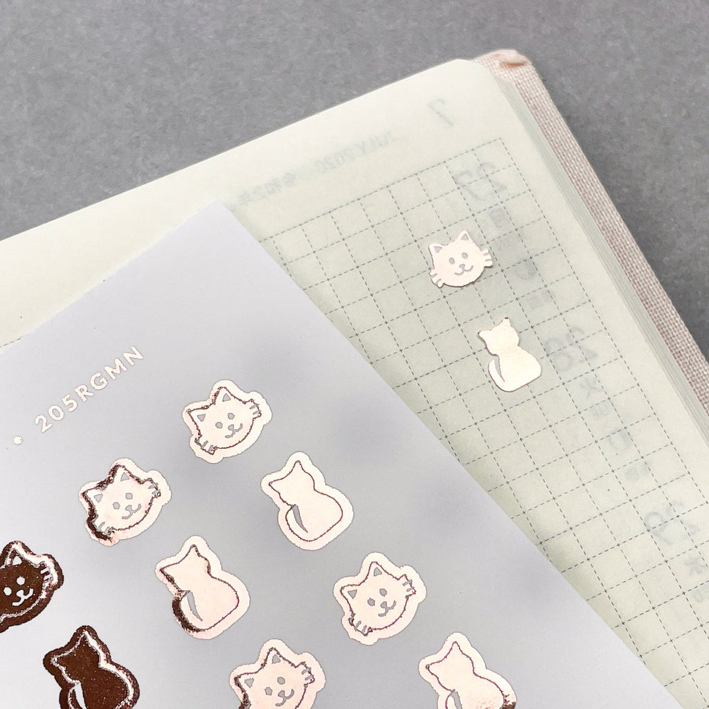 Foiled Mini Cat Planner Stickers