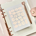 Foiled Motivation Planner Stickers: Icon Sheet