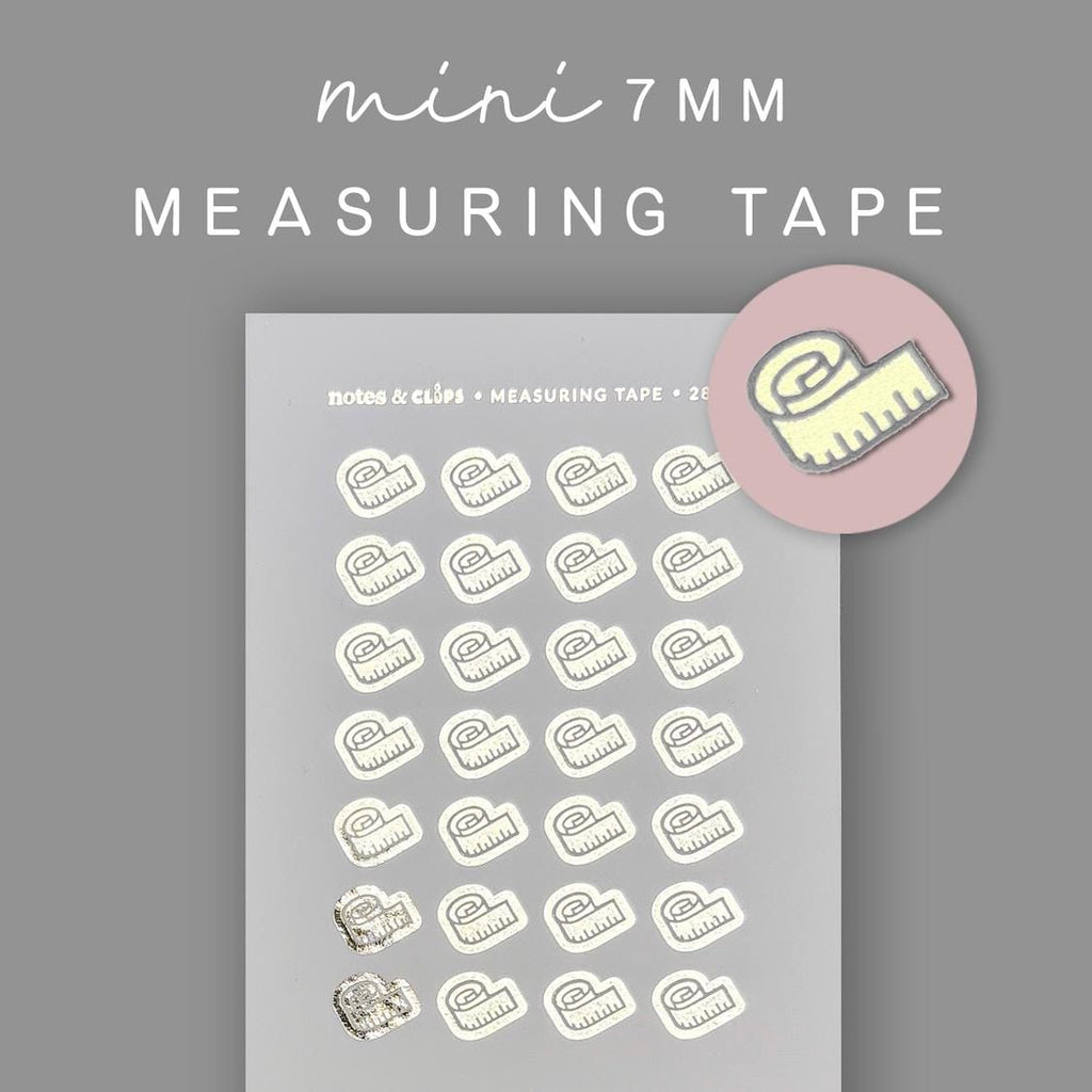 Foiled Measuring Tape Weight Loss Stickers