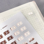 Foiled Mini Money Planner Stickers