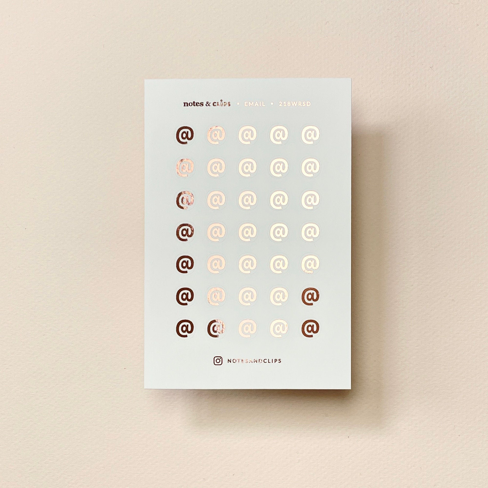 Foiled Email Planner Stickers: 9mm Icon Stickers