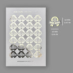 Foiled Productivity Stickers - Mini Goal Award Badges