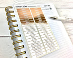 Foiled Planner Stickers, Functional Header Stickers
