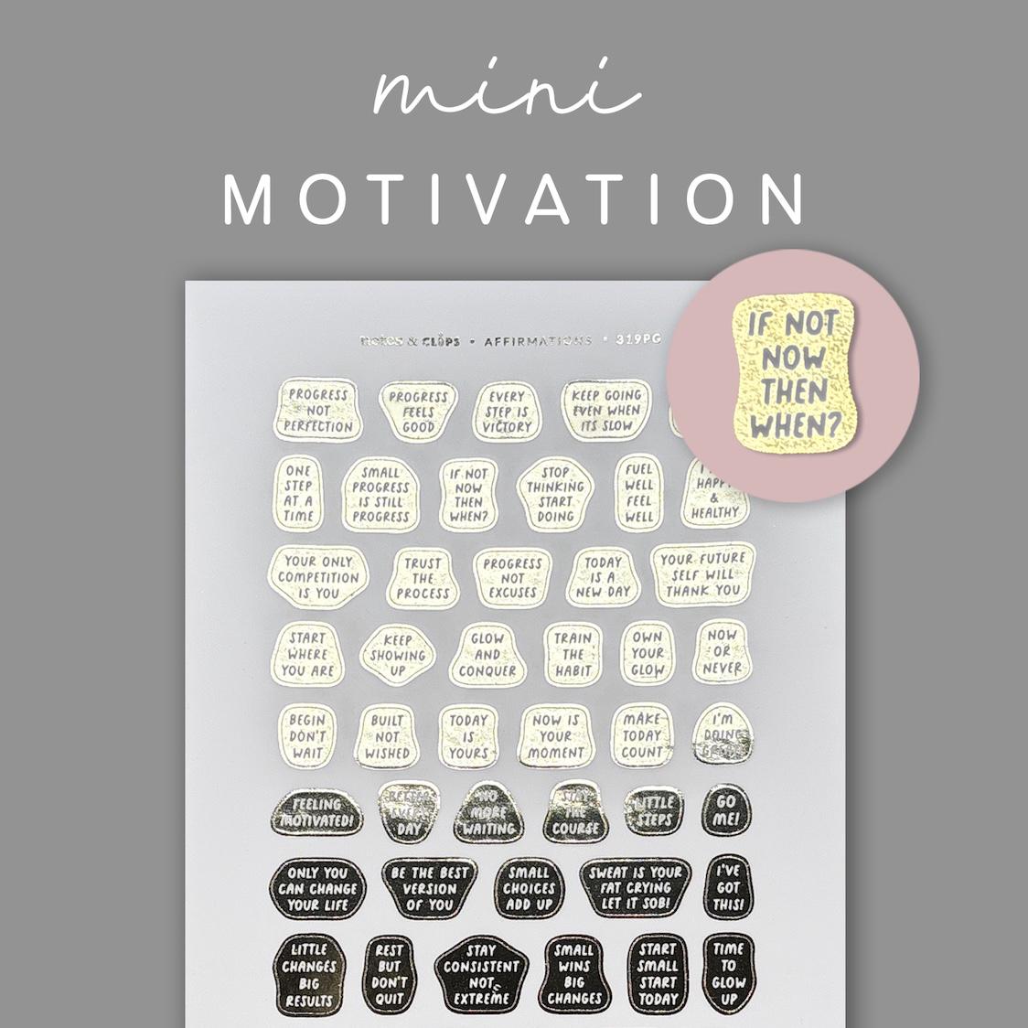 Foiled Motivational Planner Stickers