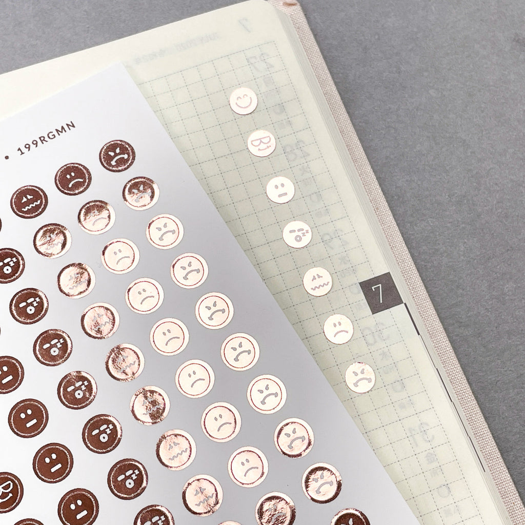 Mini Emoji Planner Stickers: Mood Icons