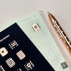 Foiled Planner Time Stickers: Mini Decorative Stickers
