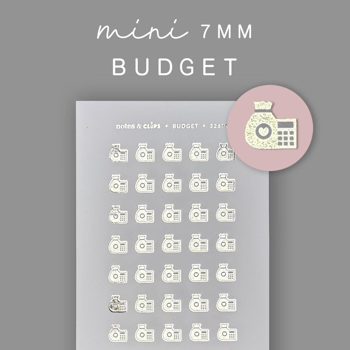 Foiled Budget Planner Stickers