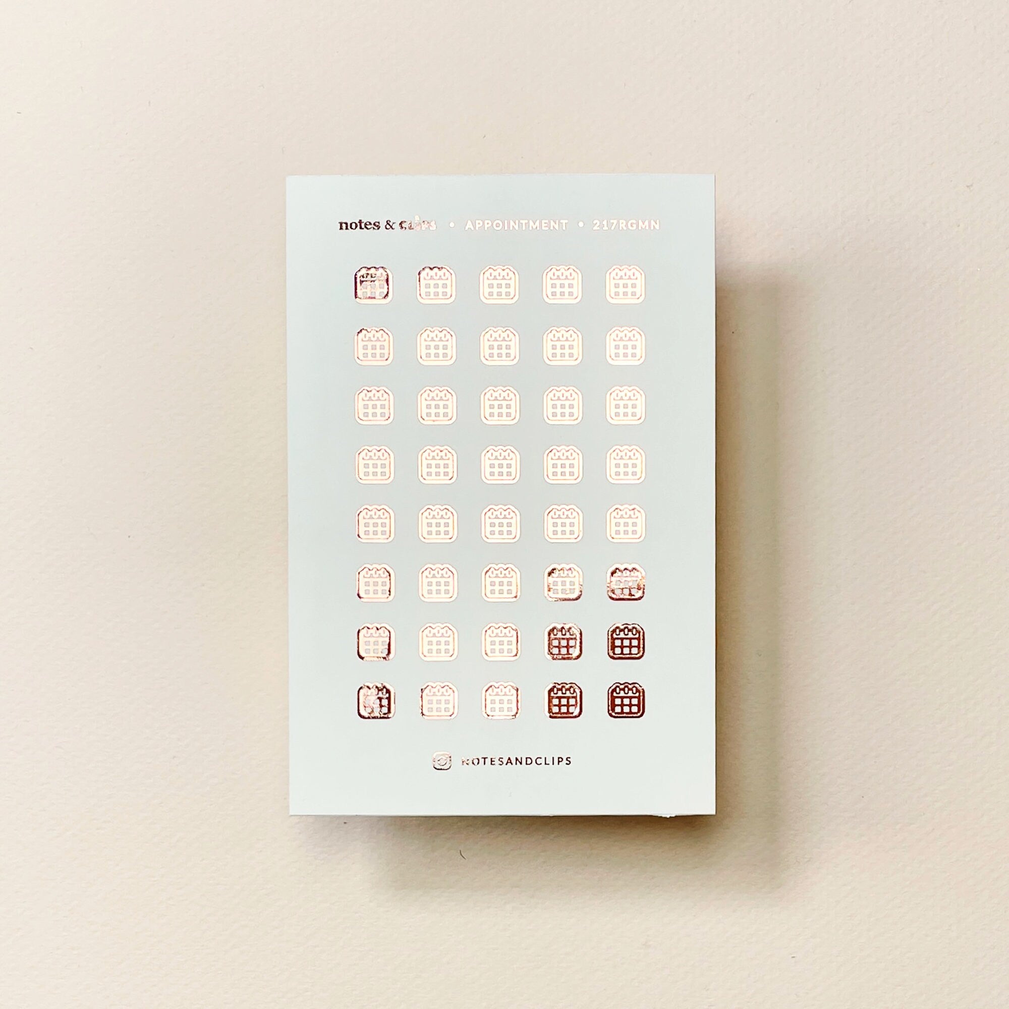Mini Appointment Stickers: 6mm Foiled Planner Stickers