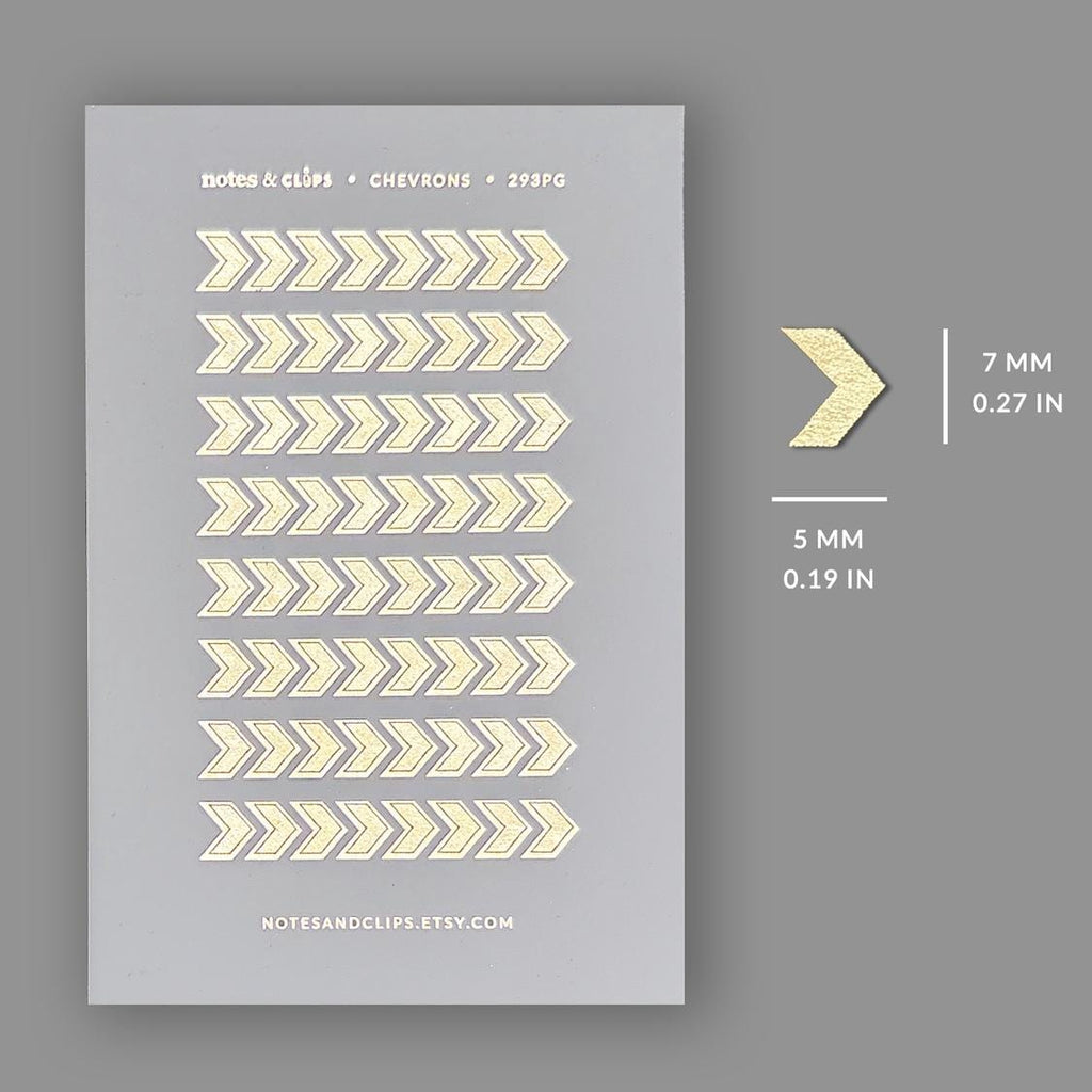 Foiled Chevron Stickers