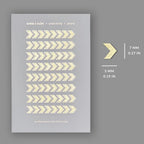 Foiled Chevron Stickers