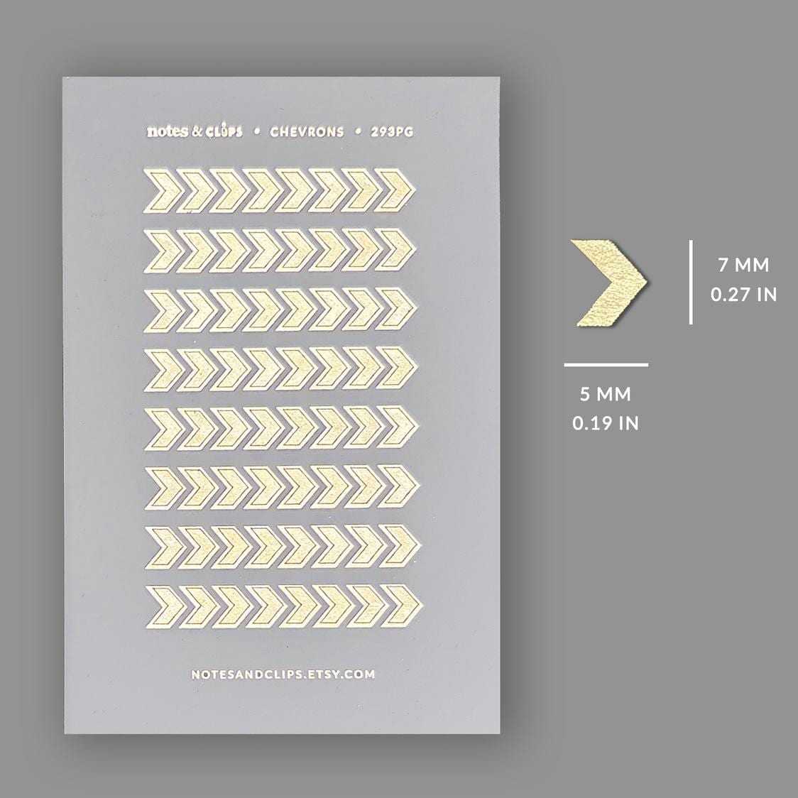 Foiled Chevron Stickers