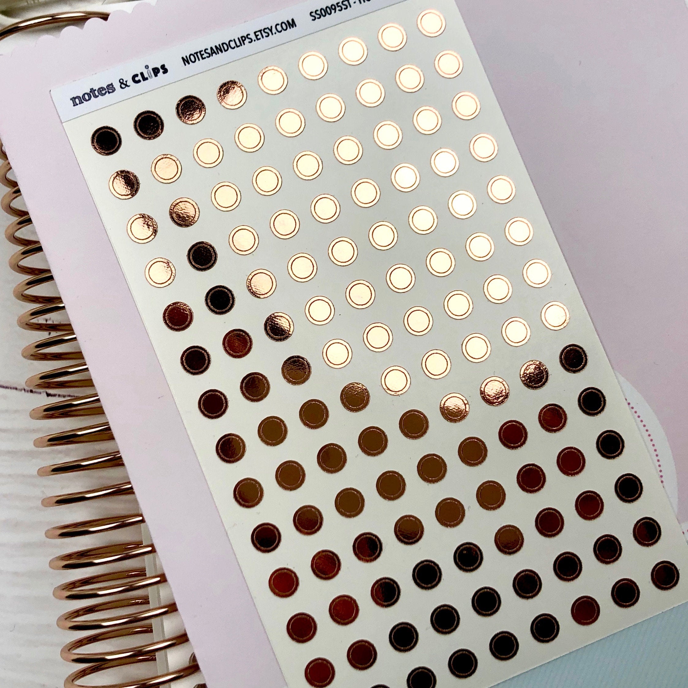 Foil Circle Outline Stickers