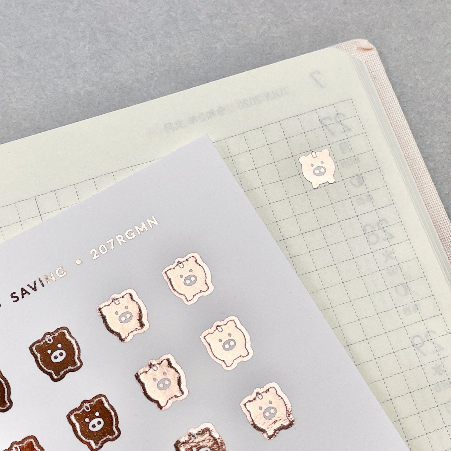 Foiled Saving Planner Stickers: Mini Icon Stickers