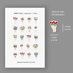 Foiled Floral Planner Stickers