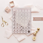Foiled Countdown Wedding Planning Stickers