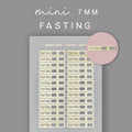 Foiled Fasting Tracker Stickers: Weight Loss Planner Icons