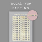 Foiled Fasting Tracker Stickers: Weight Loss Planner Icons