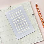 Mini Coffee Planner Stickers: Foiled Icon Stickers for Small Planners