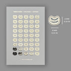 Foiled Lash Appointment Stickers: Planner Icons (45 pc Sheet)