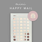 Foiled Happy Mail Mini Planner Icon Stickers