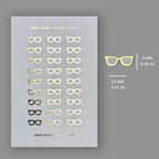 Foiled Glasses Icon Stickers