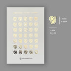 Foiled Doctor Appointment Planner Stickers: Mini Functional Stickers