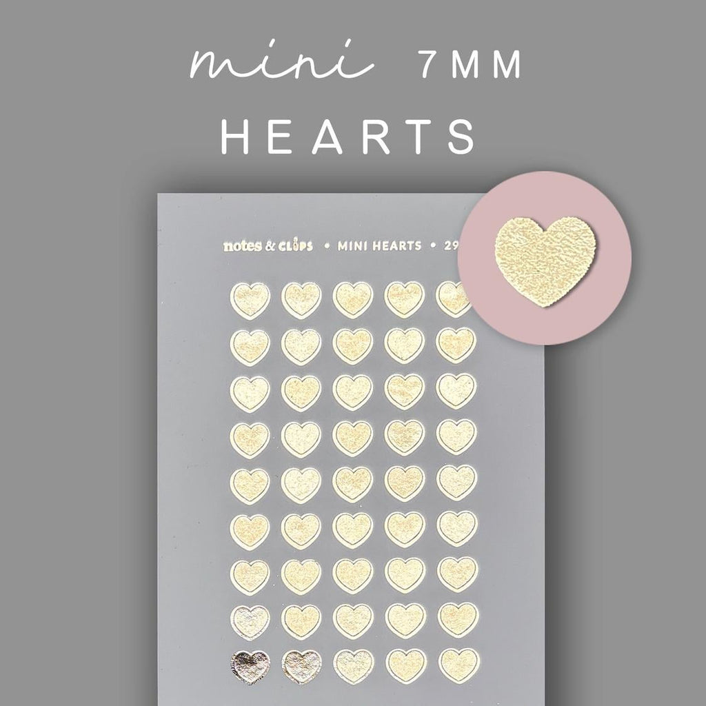 Foiled Mini Heart Stickers
