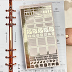 Mini Planner Stickers: Blush & Gold Functional Stickers