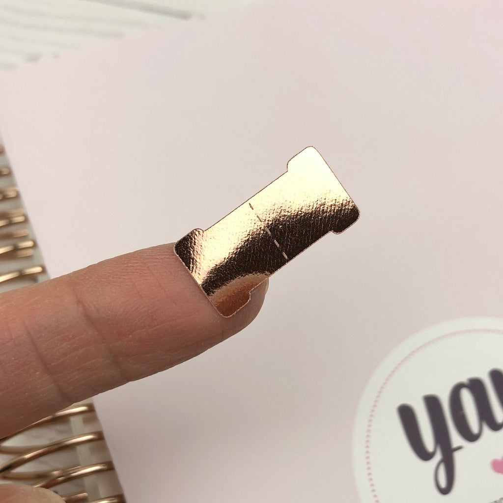 Foil Planner Stickers | 4 Sheet Utility Bundle