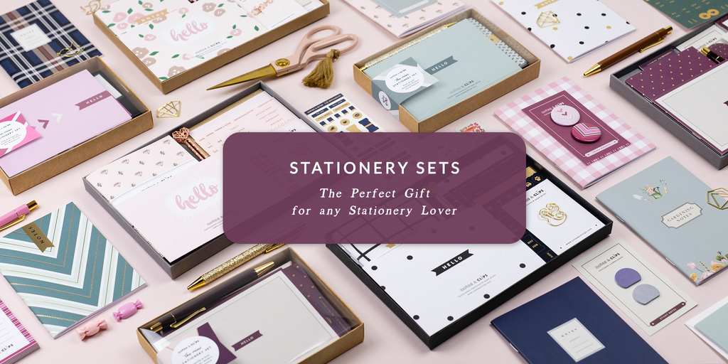 Stationery sets and letterbox gifts perfect for the stationery lover. The perfect gift for her.