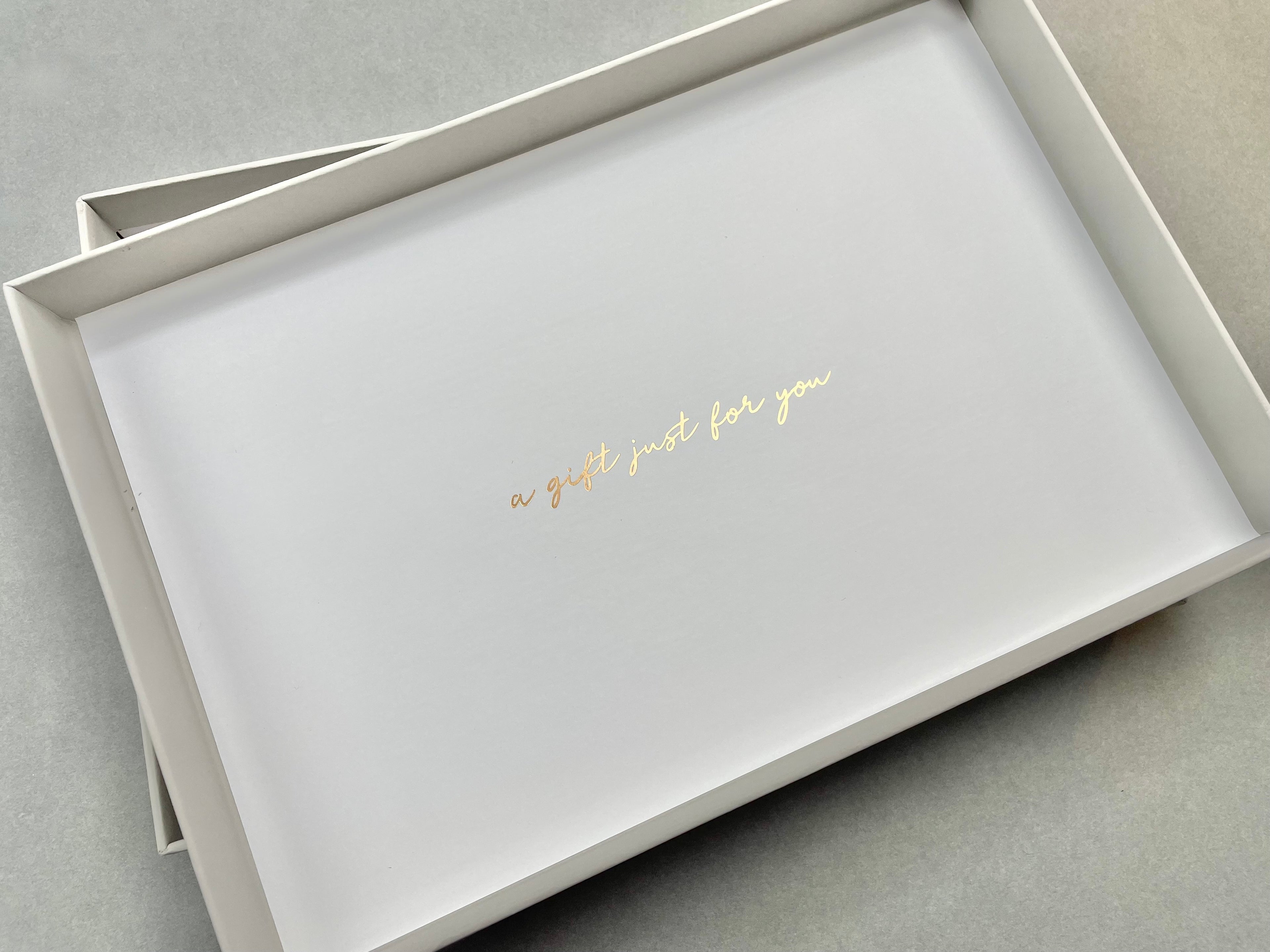 Stationery Box - Cream and Burgundy