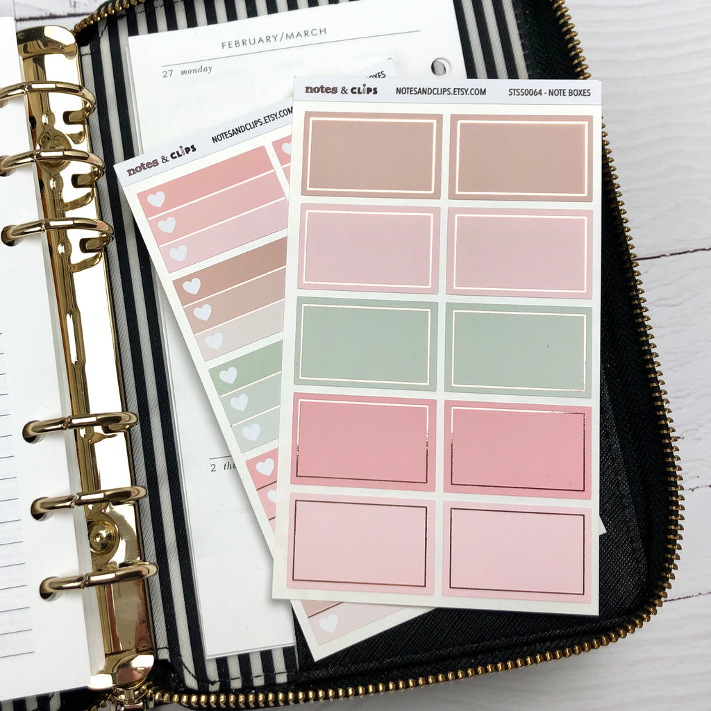 Notes & Clips - Stickers & Stationery for Planning & Organisation